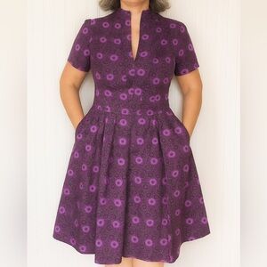 Vintage handmade purple modest/Mennonite dress